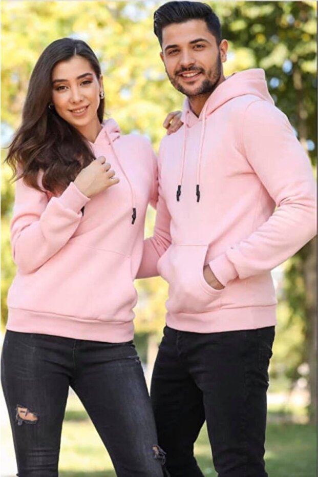 Çift Kapşonlu Swetshırt - 1