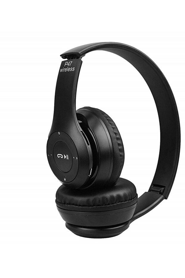P47 Siyah Wireless Bluetooth Kulaklık - 1