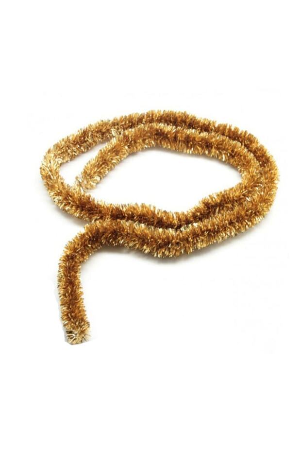 New Year 6 Pieces Gold Thin Glitter Tassel Ornament 2 Meters