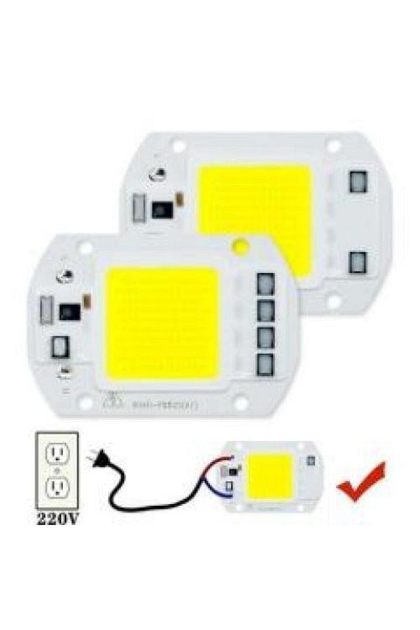 220 Volt 50 Watt Projektör Çipi- Power Led Cob Led-direk Kullanım - Ac - 1