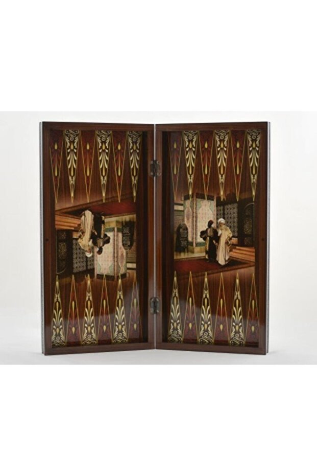 مجموعة لعبة الطاولة الخشبية المزخرفة العثمانية هدية - 2