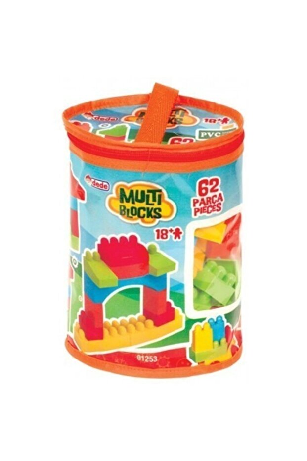 62 Parça Multi Blok Puzzle Dede Oyuncak - 1