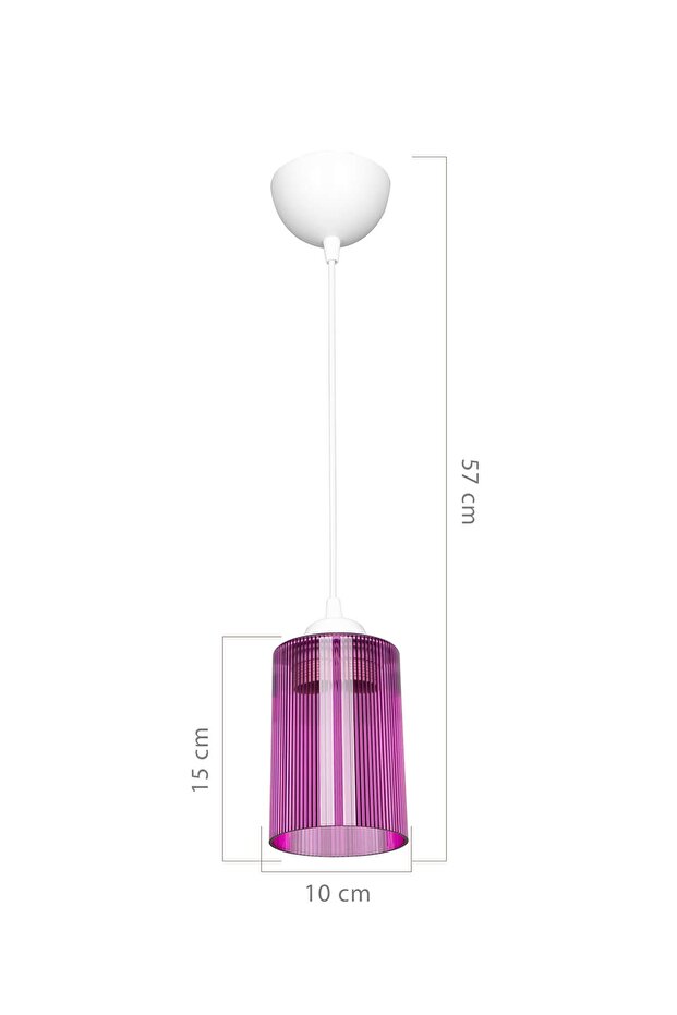 Fuşya Optik Promo Sarkıt - Çift Ampul Görünümlü - 4