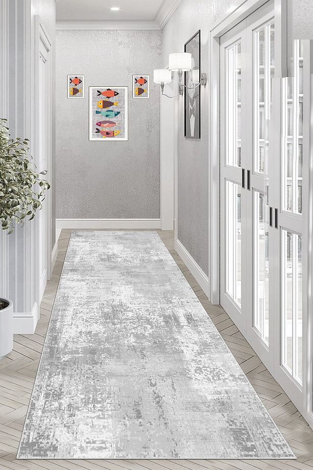 Kaymaz Taban Dijital Baskı Yıkanabilir Yolluk Mutfak Halısı - 1