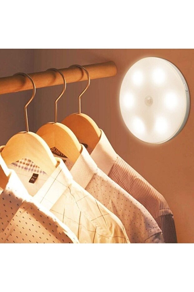 Şarjlı Sensörlü Dolap Içi Kablosuz Led Kabin Aydınlatma Mıknatıslı Gece Lambası - 6