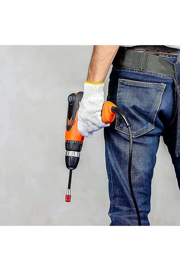 Hızlı Vidalama Adaptörü Bit Vidalama Uzatma Aparatı Altıgen 1/4 Hex Bits Şaftlı 3 Parça - 3