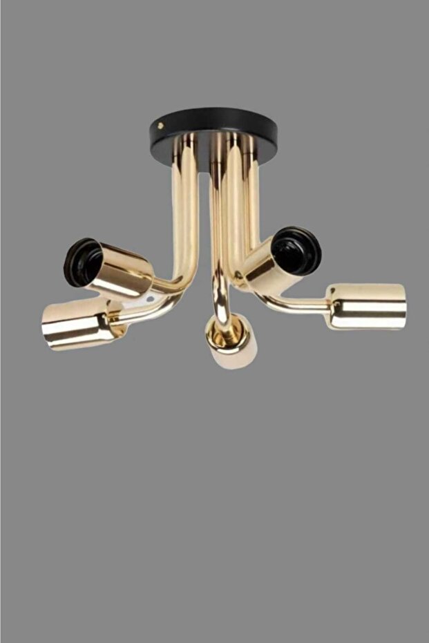 Şelale 5'li Gold Sarı Avize - 1