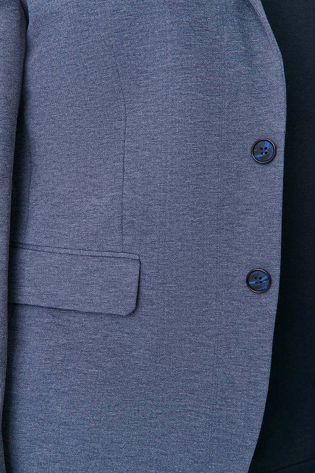 Indigo Slim Fit Örme Esnek Kumaşlı Blazer Ceket TMNAW23CE00025 - 5