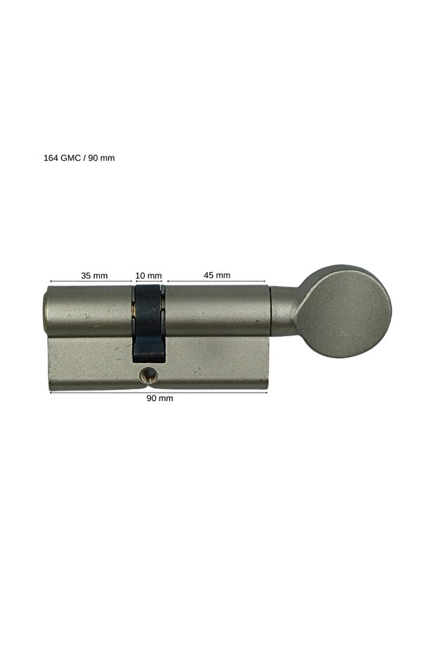 164gmc Standard Latched Cylinder-steel Pin-nickel ( 90mm-35 10 45 )