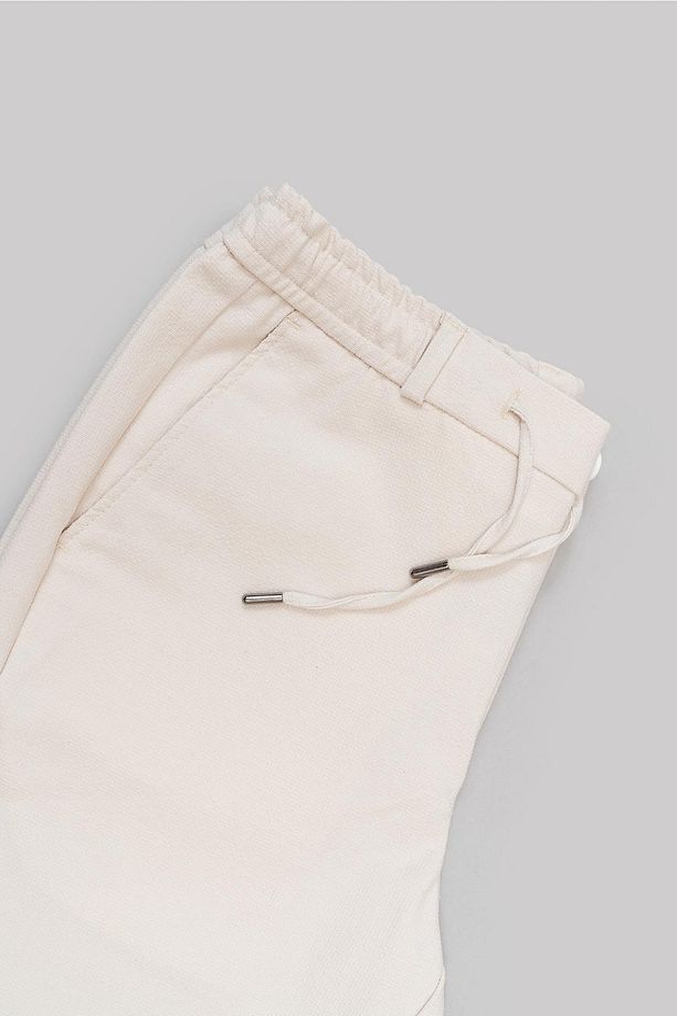 Erkek Taş Rengi Jogger Fit Şort - 4