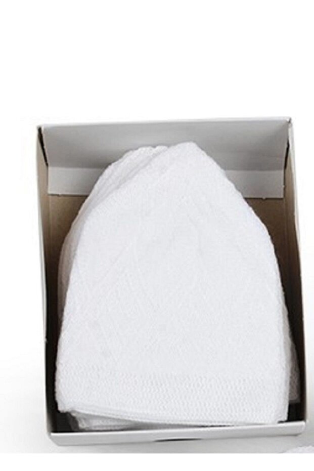 Takke (Machine Knitted White Color 12 Pieces) for Hajj and Umrah Distribution