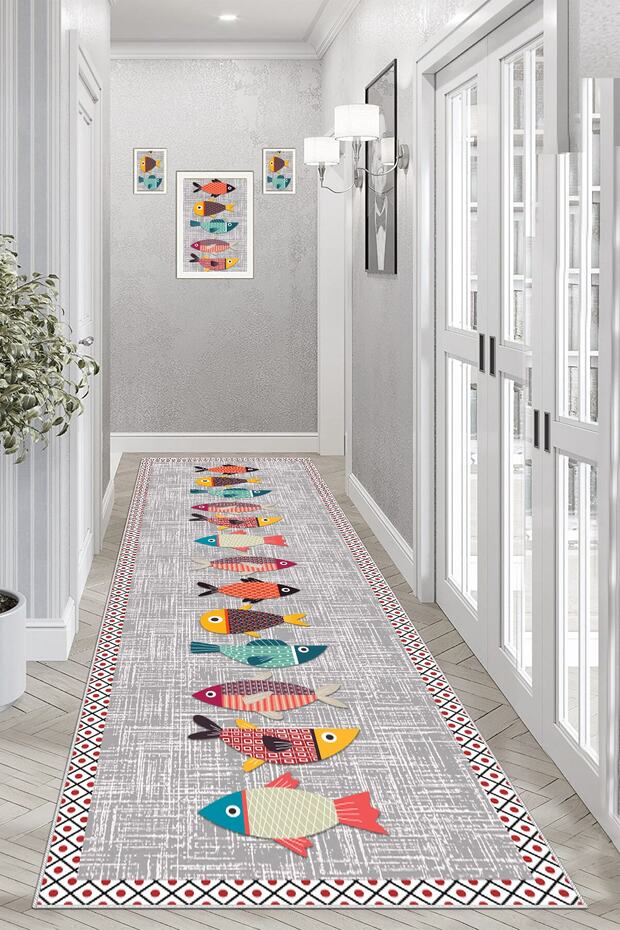 Digital Printed Non-Slip Based Washable Runner Kitchen Carpet