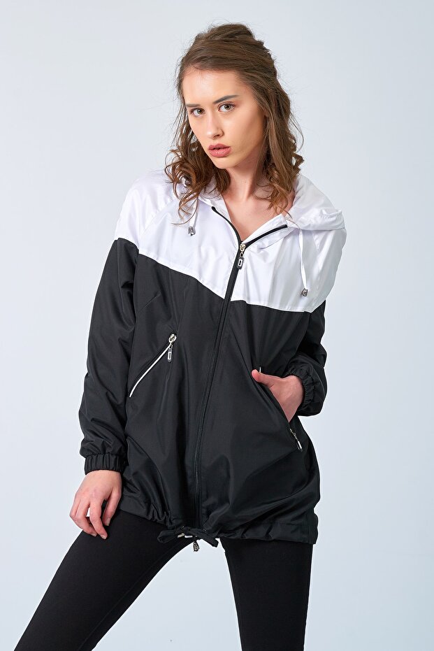 Μαύρο - Λευκό Αδιάβροχο - 3