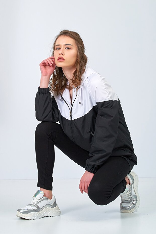 Μαύρο - Λευκό Αδιάβροχο - 4