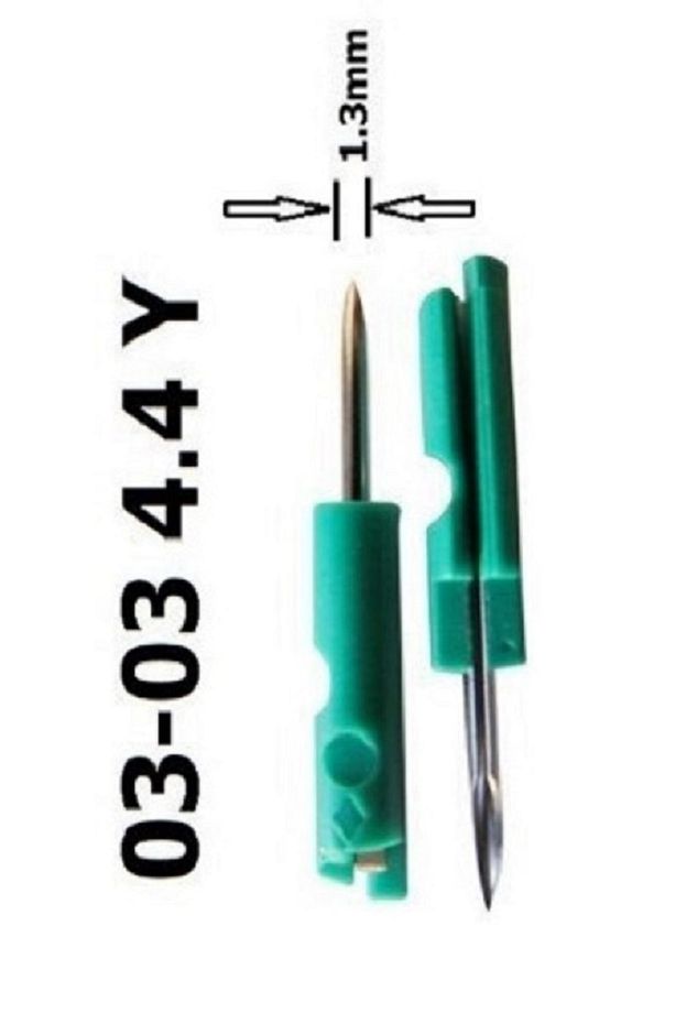 4.4mm Mikro Kılçık Tabanca Iğnesi Yeşil 03-03 4.4 Y ( 1 Adet) - 1