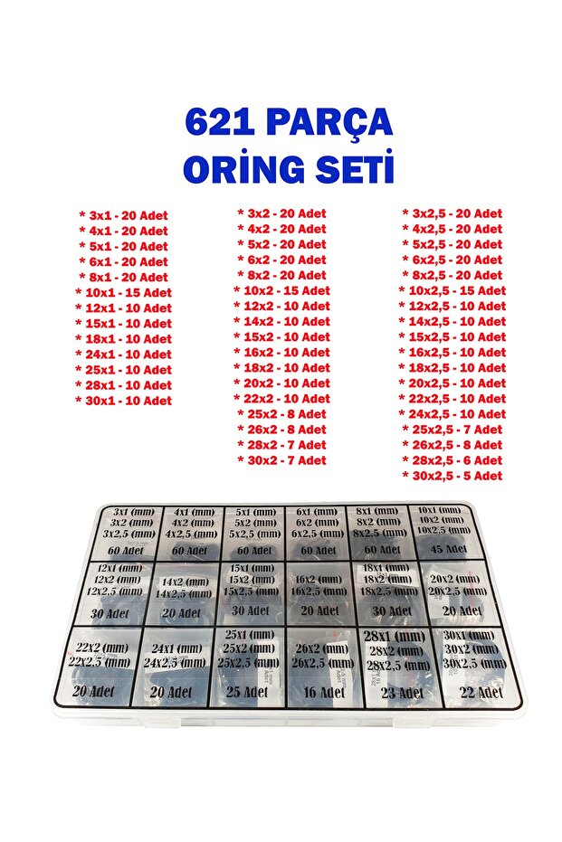 621 Parça Oring Seti - 1