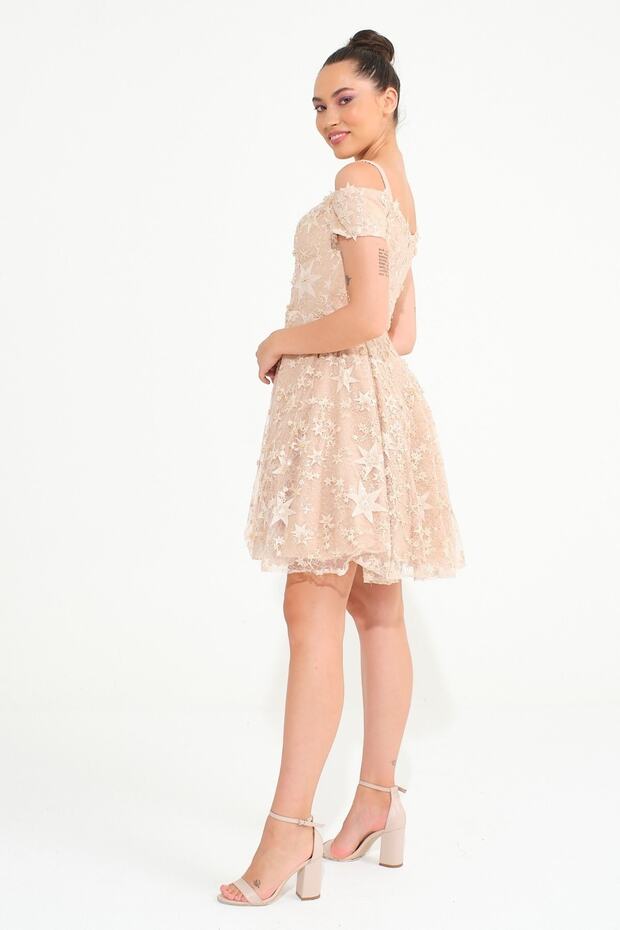 Somon Kısa Star Abiye - 6