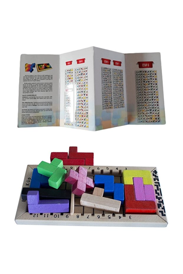 Wooden Catamino / Penta Block / Five Cube / Intelligence, Strategy, Logic Game (large Size), Yk-103 - 1