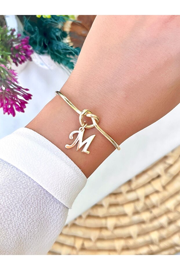 Love Knot Letter Bracelet Letter M