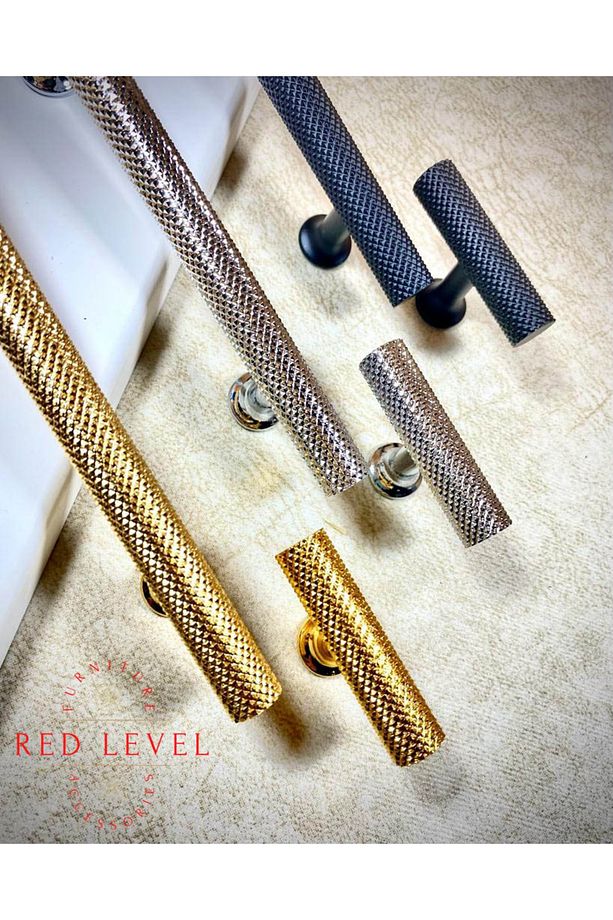 Ender Siyah 192 Mm Lüks Metal Kulp Modelleri Dolap Çekmece Mobilya Mutfak Kulbu - 4