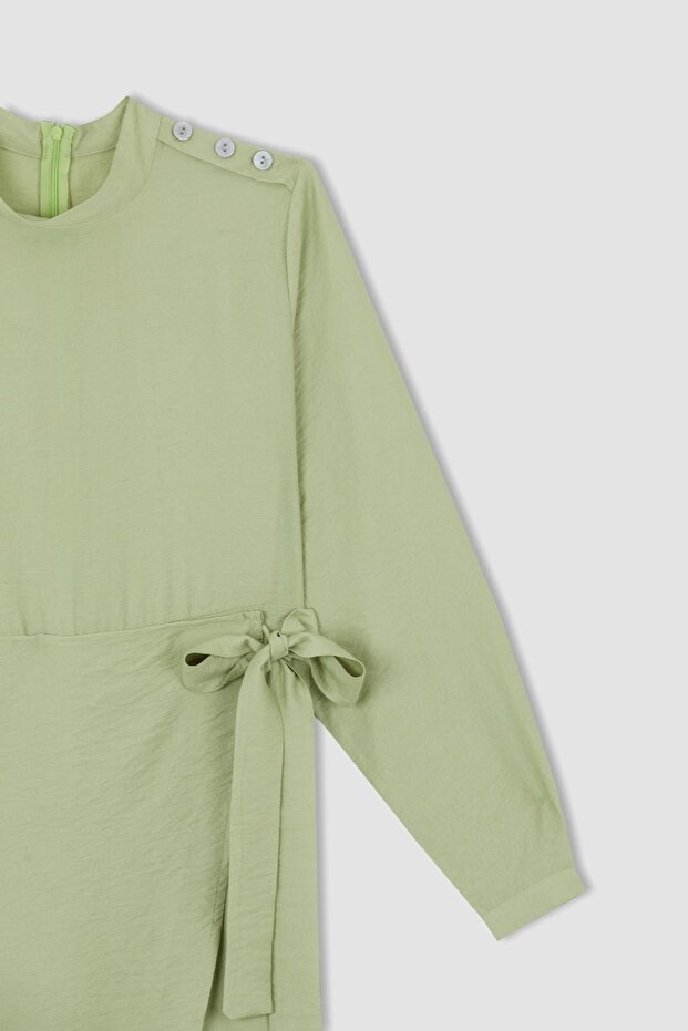 Basic Jumpsuit with Tie Detail - 2