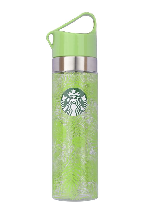 680 Ml Leaf Patterned Water Bottle