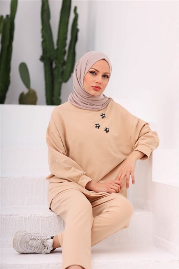 شال قطن ممشط - 1