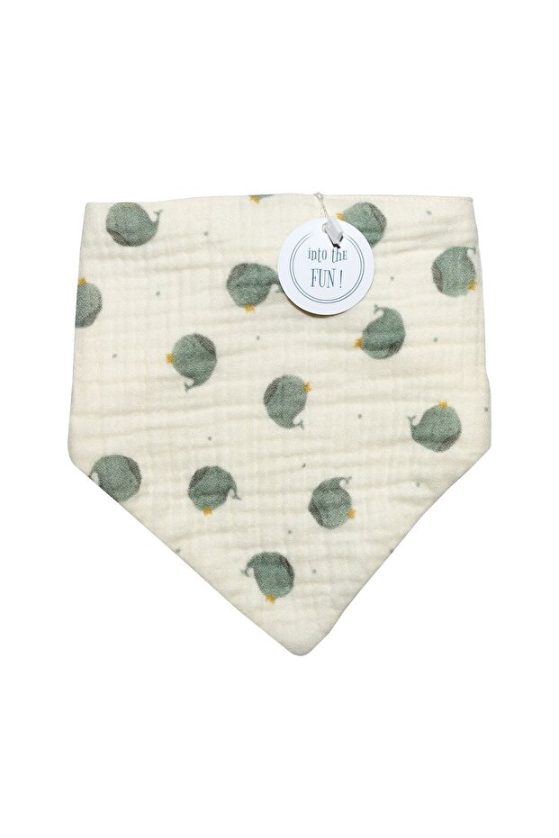 Organic Muslin Triangle Bib