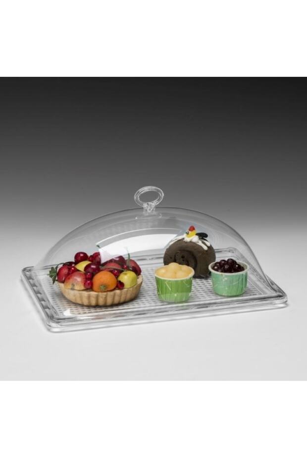 صينية بولي كربونات بغطاء أكريليك 22,5*32,5 ارتفاع 11