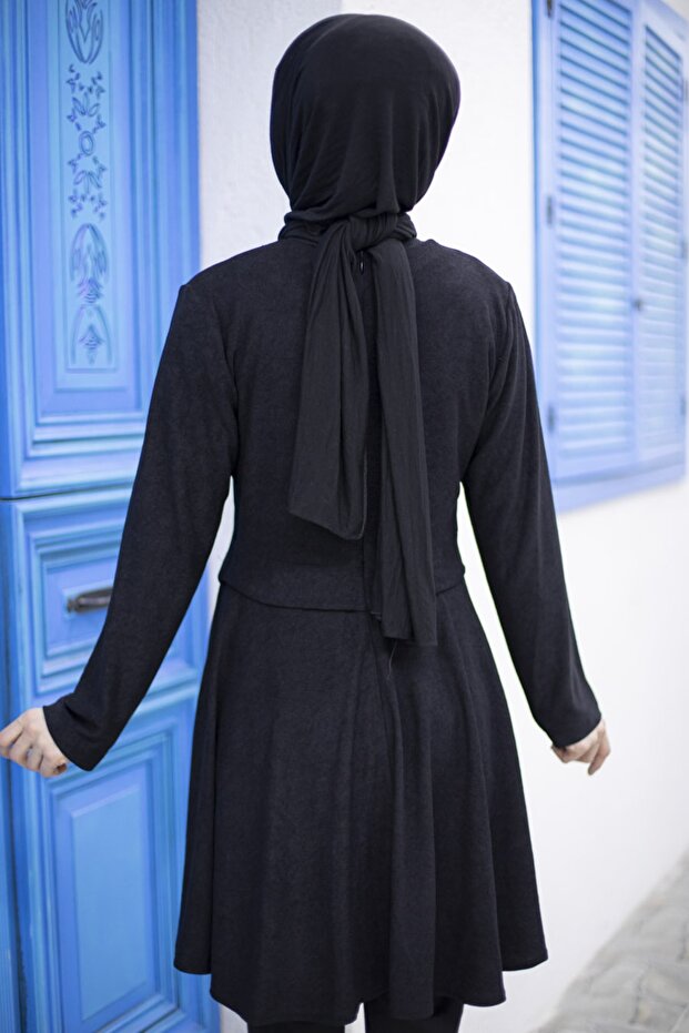 Kolyeli Tunik - Siyah - 2