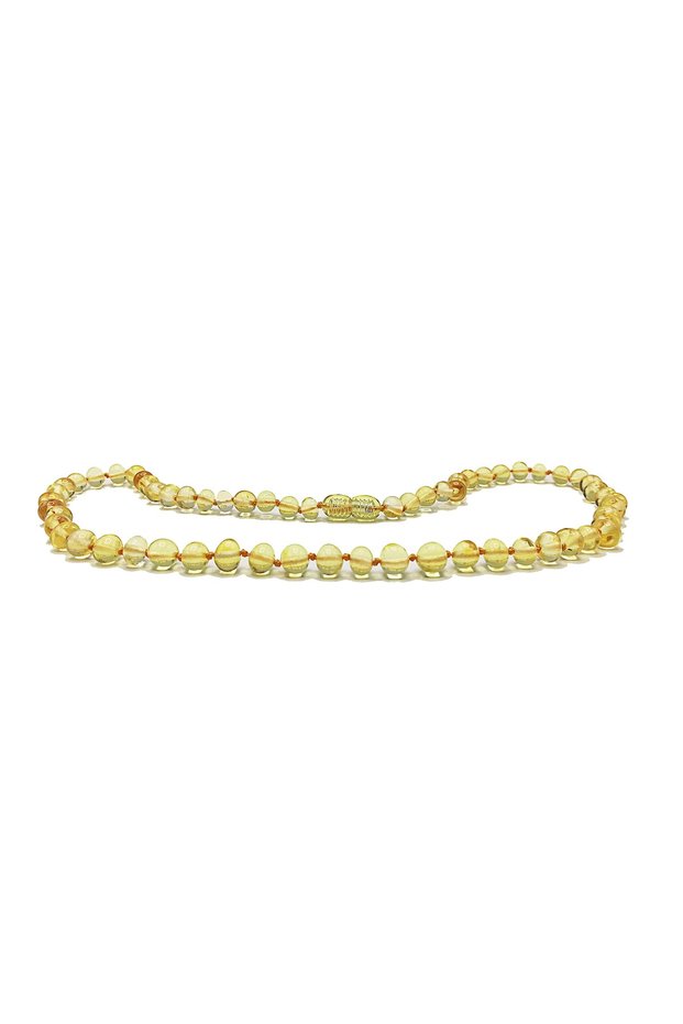 Lemon Certified Baltic Amber Adult Necklace Mother's Necklace Guatr Necklace 45 Cm Health Necklace
