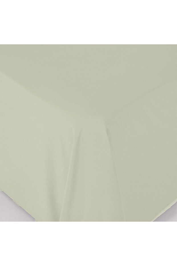 ملاءة سرير مزدوجة إضافية 310×280 سم، لون بيج فاتح - 1