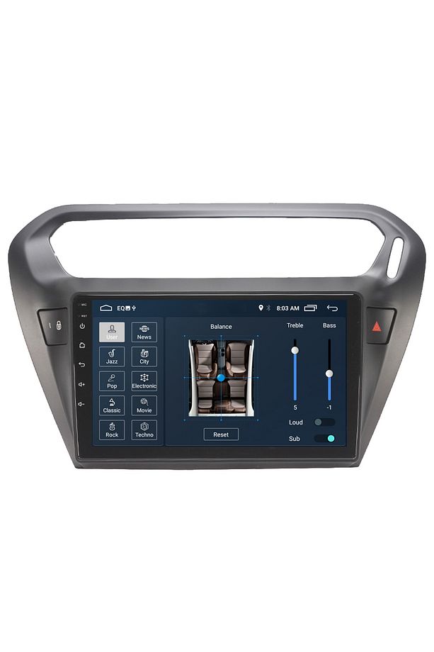 Cıtroen C Elysee Android Carplay Navigasyon Multimedya Ekran Teyp 2gb Ram + 16gb Hdd - 1