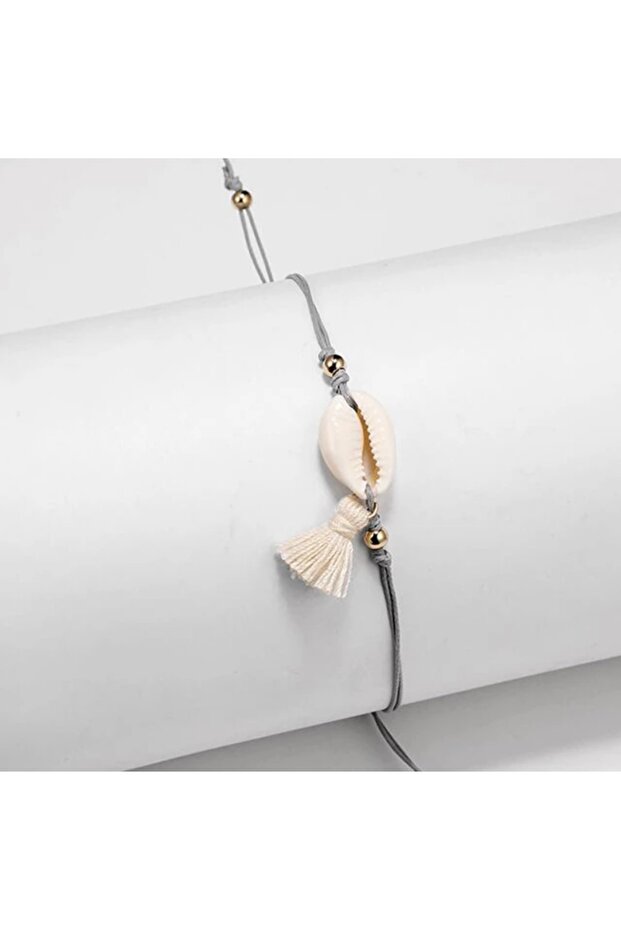 خلخال بشراشيب على شكل صدفة البحر - 3