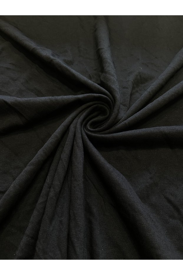 Black Combed Cotton Summer T-Shirt Dress Clothing Fabric T-Shirt