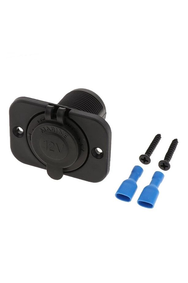 Oto Çakmak Fiş Çakmaklık Dişi Pano Tip 30 Mm Şase Monteli Tekli Pano Marin Uyumlu - 1