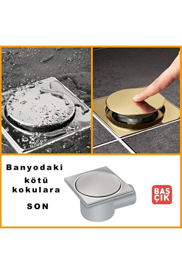 Mesa Teknik (drainer) Yandan Çıkışlı Bas Çık Pop-up Süzgeç 11 X 11 50 Mm(mts-702 - 3