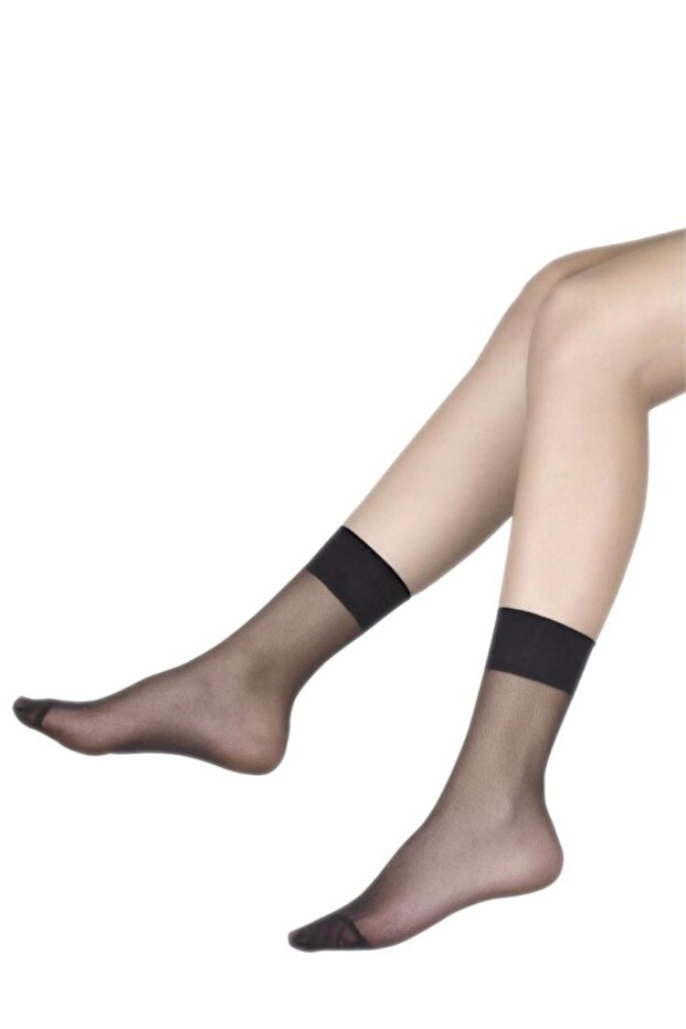 20 Denier Thin Socks Black - 1