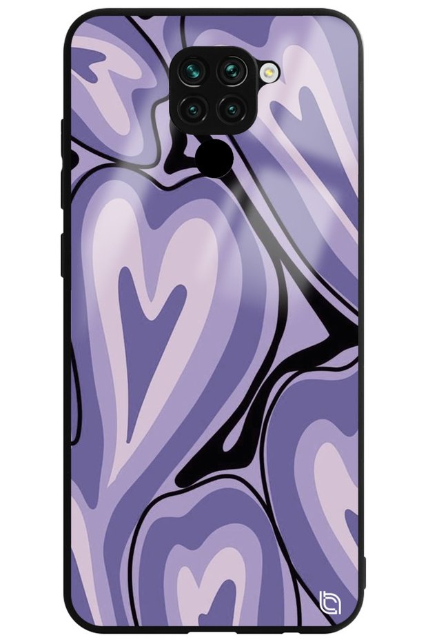 Xiaomi Redmi Note 9 Compatible Premium Hearts Patterned Glossy Phone Case