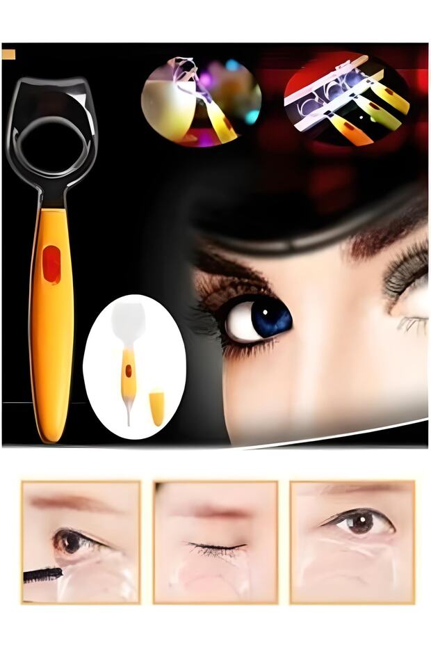Rimel Makeup Eyelash Easy Eyeliner Pulling Apparatus with LED Light