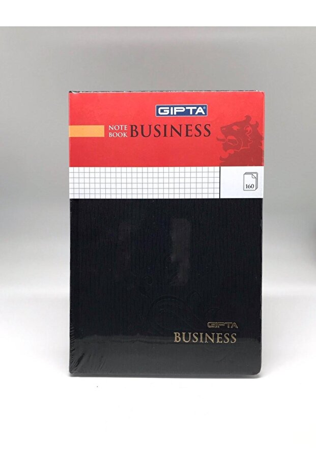 دفتر أعمال بغلاف صلب مقاس 17x24 و160 ورقة، أسود