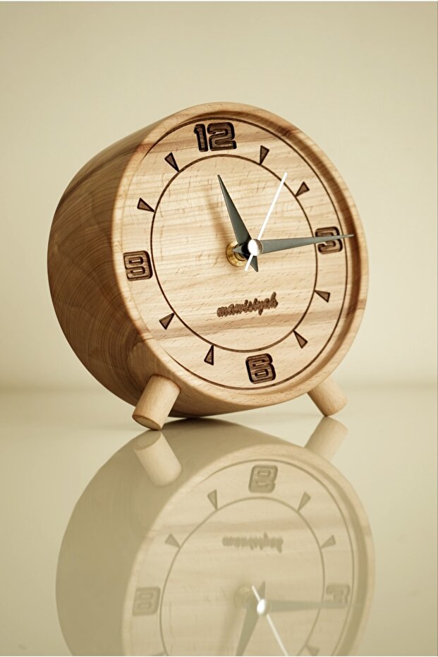 Ahşap Masa Saati -elyapımı - 6