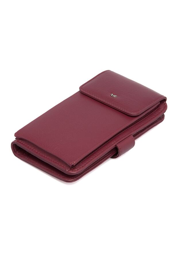 Bordo Deri Unisex Portföy Çanta 01614k16 - 3