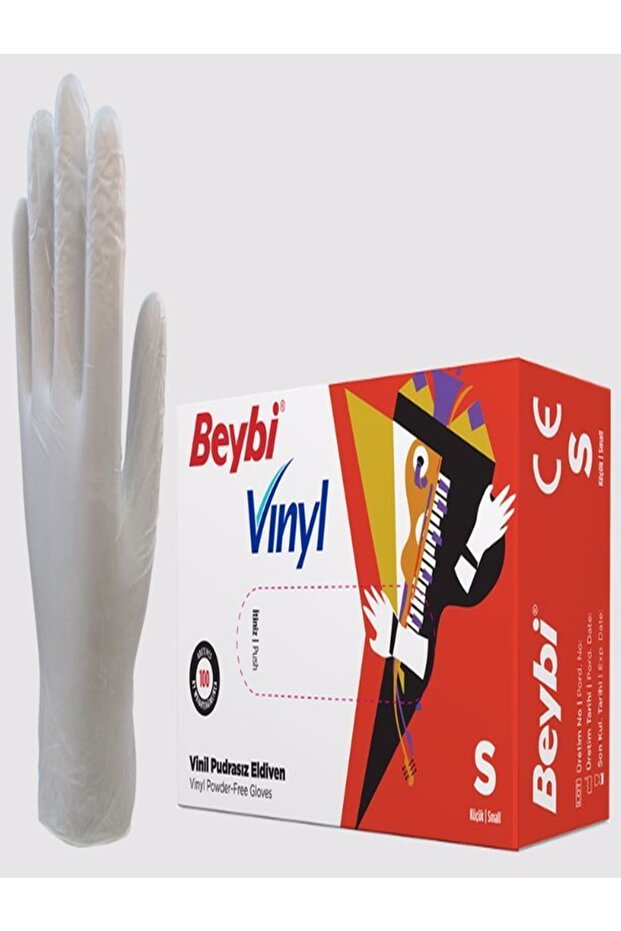 Pudrasız Vinil Eldiven Small - 1