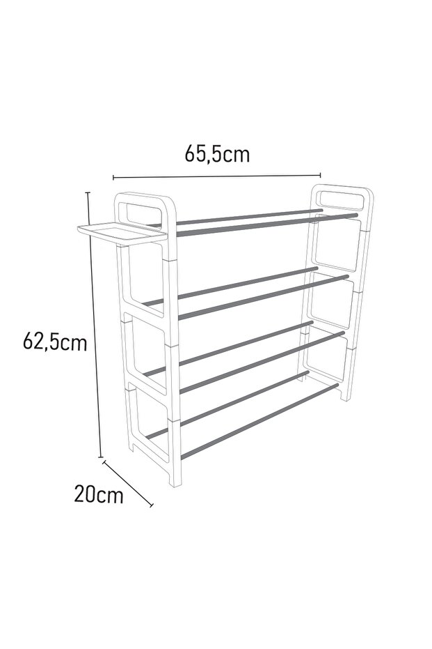 4 Katlı Ayakkabılık - 3