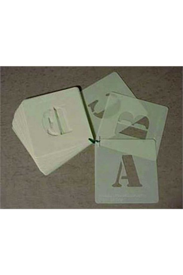 Army Bold Harf Ve Rakam Seti - Stencil Boyama Şablonu 7x7cm - 2