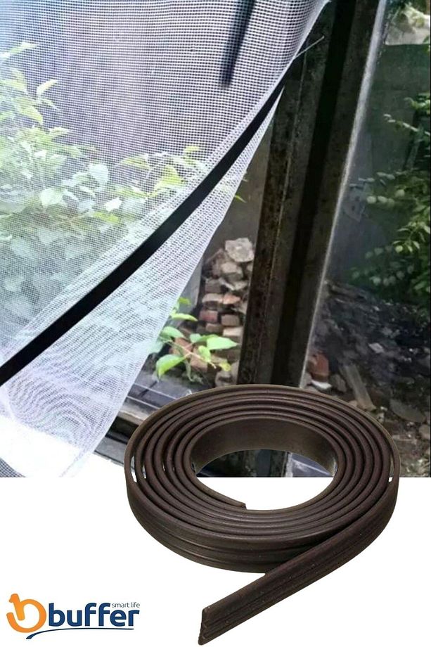 Yapışkanlı Şerit Mıknatıs Magnet Kes Kullan Güçlü Sağlam Rulo Çıkarılması Kolay Siyah 2cm X 1 Mt - 4