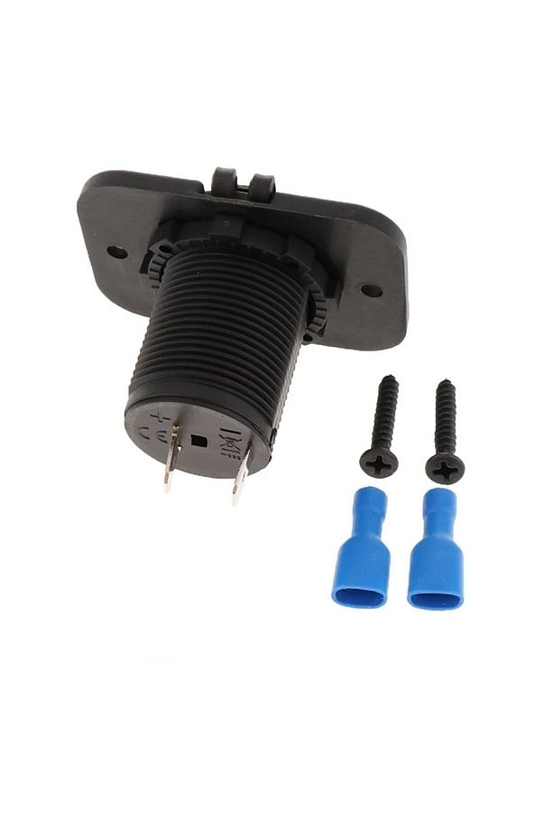Oto Çakmak Fiş Çakmaklık Dişi Pano Tip 30 Mm Şase Monteli Tekli Pano Marin Uyumlu - 2