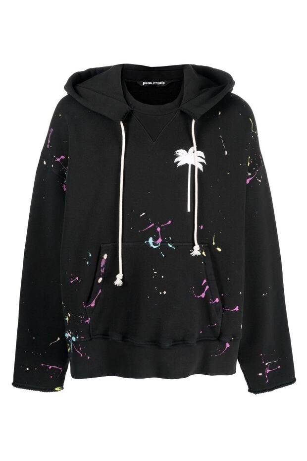 Paint Splatter Effect Sweatshirt - 1