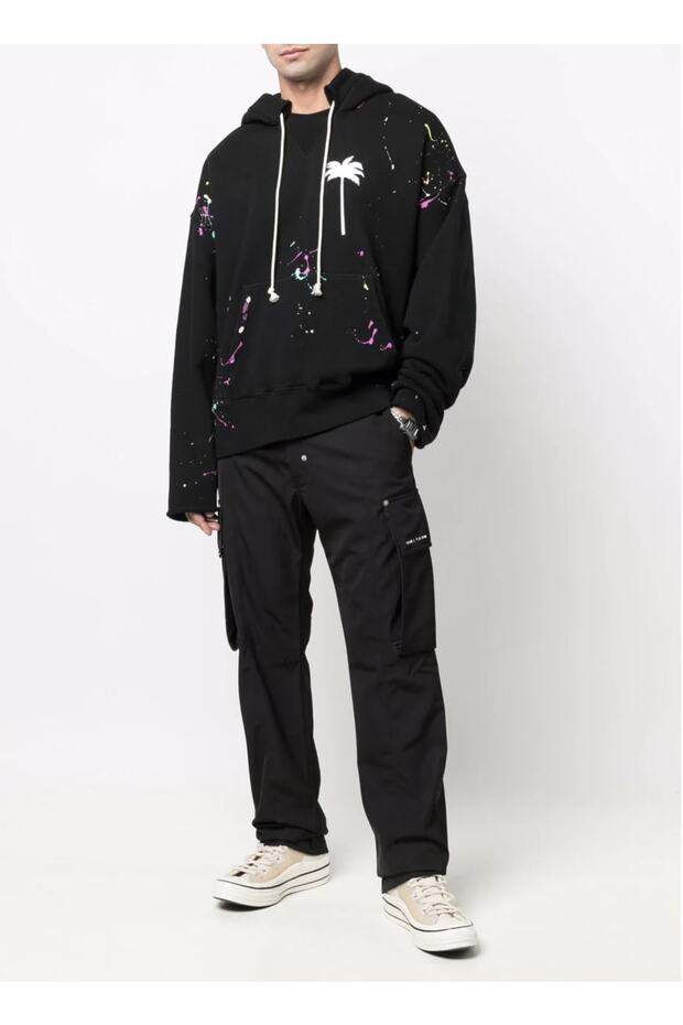 Paint Splatter Effect Sweatshirt - 2